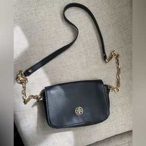 Tory Burch black crossbody chain bag